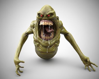 Slimer | Ghostbusters | 3D Printed 8K | 75mm/120mm