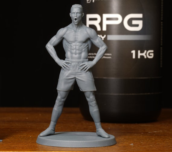 Ronaldo | CR17 |3D Printed 8K Figurine | 32mm/75mm/120mm/300mm - Etsy