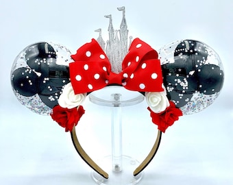 Mickey Balloon Minnie Ears Castle Polka Dot
