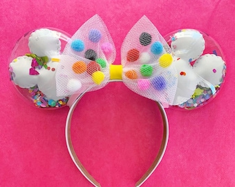 Mickey Balloon Ears Minnie Confetti Pompom
