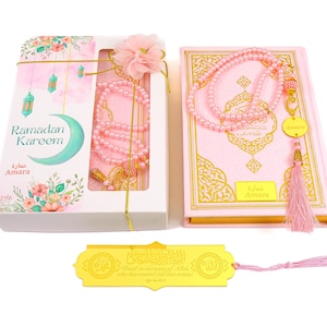 Personalized English Translated Quran Tasbeeh Gift Set | Ramadan Eid Wedding Birthday Mothers Fathers Anniversary Valentines Days Gifts