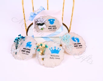 Personalized Customized Epoxy Magnet Baby Shower Favors for Guests | Baby Shower Favors for Boy | Baby Shower Gifts | Baby Shower Décor