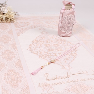 Bolsa de viaje ligera personalizada para tapete de oración Tasbeeh, regalo musulmán, Ramadán, Eid, boda, cumpleaños, Día del Padre, Día de la Madre, regalo Ameen