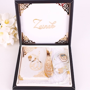 Personalized Islamic Gift Set, Dua Book Hijab Dhikr Counter Bookmark Tasbih, Eid Ramadan Wedding Mother&#39;s Day Anniversary Birthday Gift