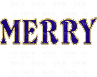 Merry In Blue and Gold