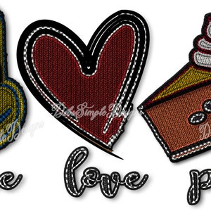 Peace Love Pie - Sublimation Design