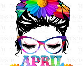 April, Messy Bun, Mom Bun