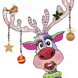 Renos de Navidad - Hembra - Sublimación