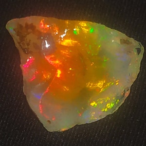 3.10cts Ethiopian Opal rough Grade opal Raw crystal opal Raw Rare opal Raw welo fire opal Raw brilliant opal Rough welo multi opal Raw 10x11