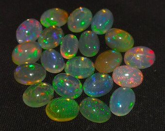 8x10mm Ethiopian Opal Rare opal Grade opal cabochon crystal opal welo opal brilliant opal suparb fine opal jewelry making Opal wholesale lot