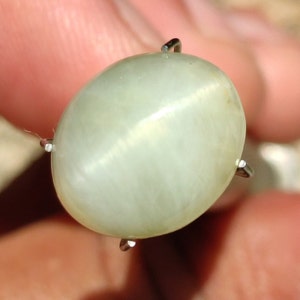 6.15ctRare Chrysoberyl Genuine Chrysoberyl Natural cat&#39;s eye shine Chrysoberyl cat&#39;s eye Top cat&#39;s eye jewelry making Chrysoberyl cat&#39;s eye