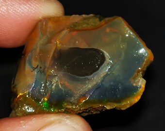 Best Quality Wholesale 3218 Natural Ethiopian Opal 1.45 Ct 5x7 mm Size Flashy Multi Fire Oval Shape Gemstone Smooth Loose Cabochon AAA