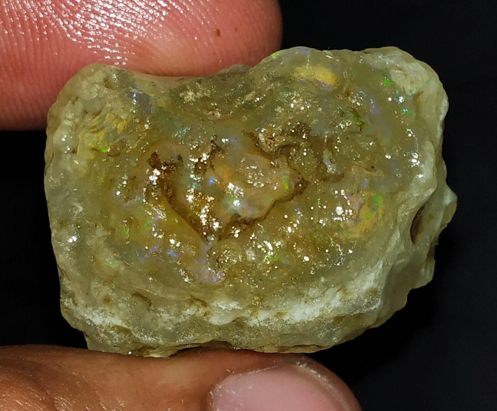 45 CTS 20x25x15 Big Ethiopian Opal rough Grade opal Raw crystal Raw Rare opal Raw welo fire opal brilliant opal Rough suparb fine opal Raw