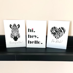 Postkarten einzelnd - Black & White - Geschenkkarten - individuelle Karten