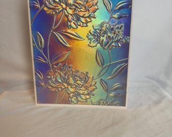 holographic greeting cards Handmade Embossed Butterfly Card – Shine – Blank Inside – Nature-inspired Card for Any Occasion Add eye Spellbinders Holographic Assortment Specialty Cardstock