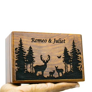 Boîte souvenir personnalisée : boîte souvenir en bois personnalisée, boîte cadeau gravée pour mariage, anniversaire ou occasion spéciale | L'artisanat du monde