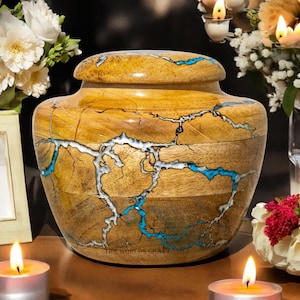 Carved Paw Pet Urn for Ashes | Keepsake Cremation Urn for Pet Ashes | Dog Cat Memorial Urns | Tribute for Cherished Pet | The Worlds Craft