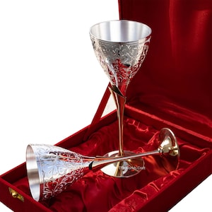 Handmade Royal king Goblet Chalice Embossed Goblet Brass Design Wine Cup Gift For Christmas, Wedding, Birthday, Anniversary