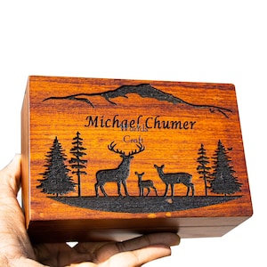Caja de madera con recuerdo de amor personalizado con personalización, caja de tarjeta grande para San Valentín, boda, regalo de aniversario, regalo de novia, regalo para pareja
