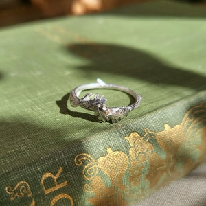 Fairytale Silver Oak Branch Ring image 7