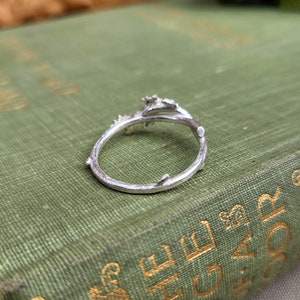 Fairytale Silver Oak Branch Ring image 5
