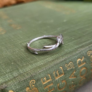 Fairytale Silver Oak Branch Ring image 3