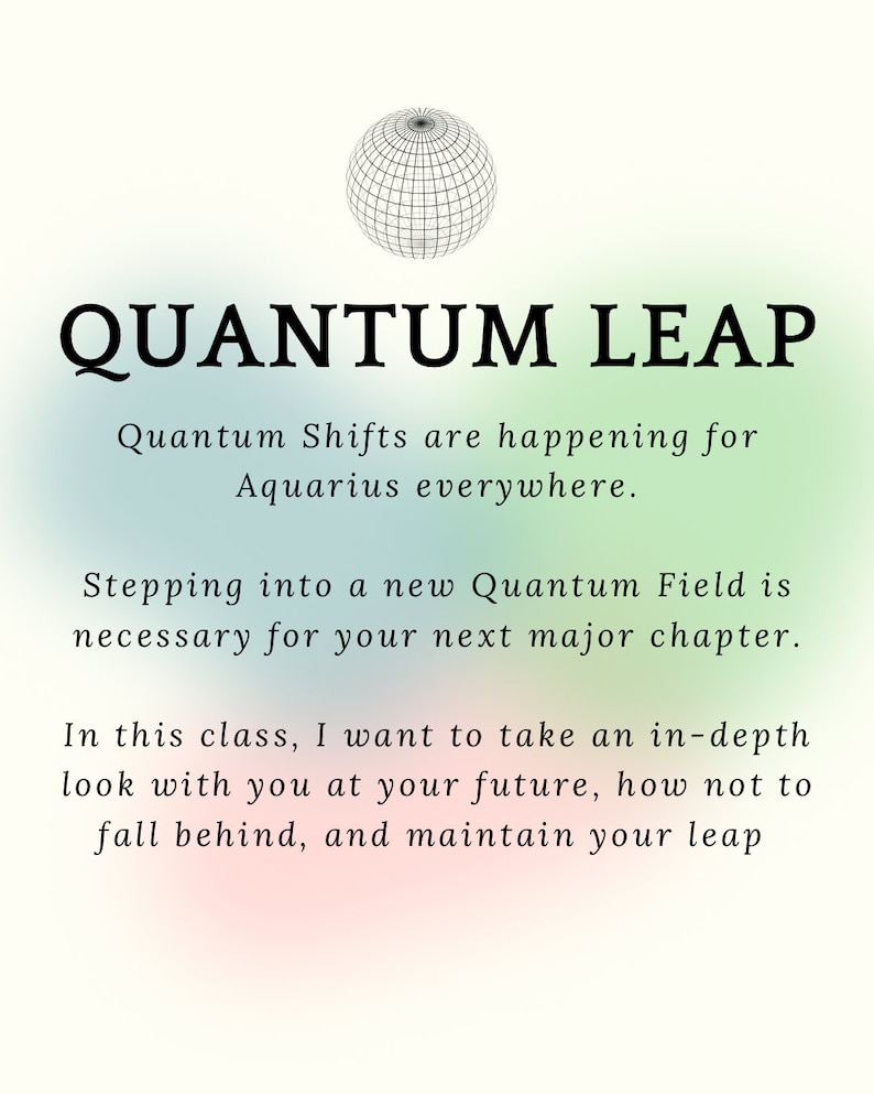 Aquarius Quantum Leap Master Class image 3