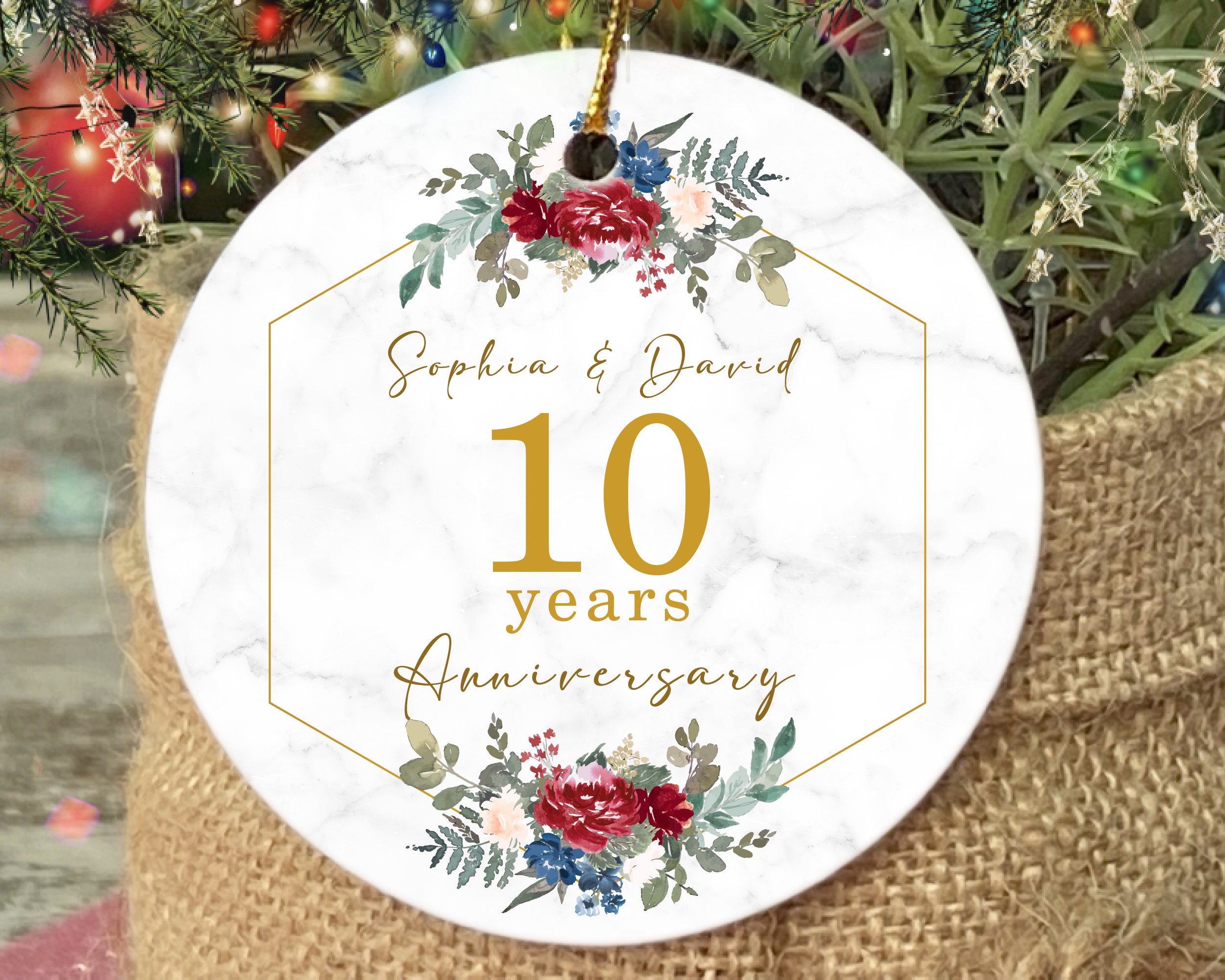 Discover Personalized Anniversary Keepsake Ornament