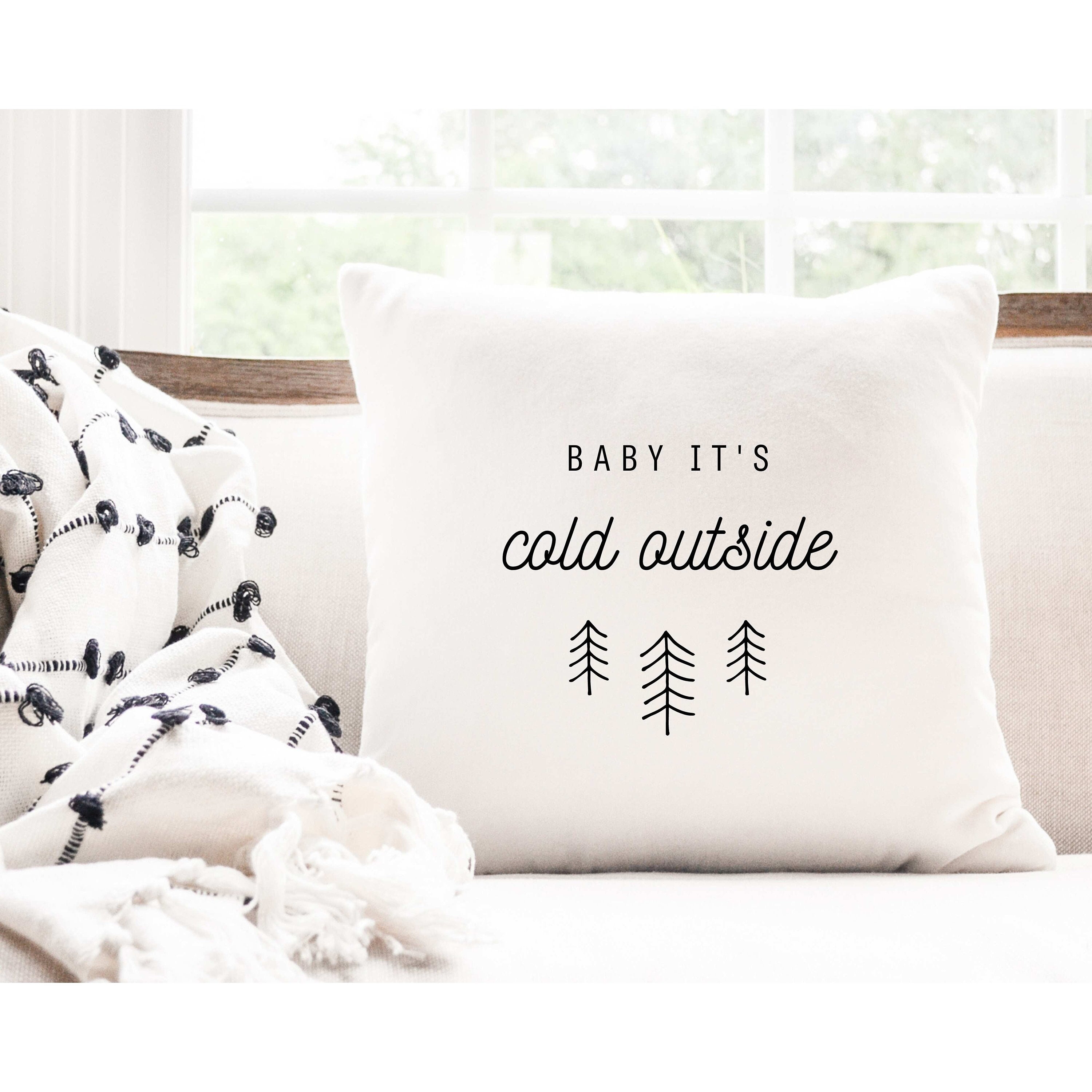 Weihnachten Kissenbezug, Baby it's cold outside
