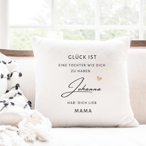 Almohada I Felicidad es I Hija I Hijo I Personalizado I Nombre I Regalo I Cumpleaños I Bautismo I Navidad I Mamá Papá I Abuela Abuelo
