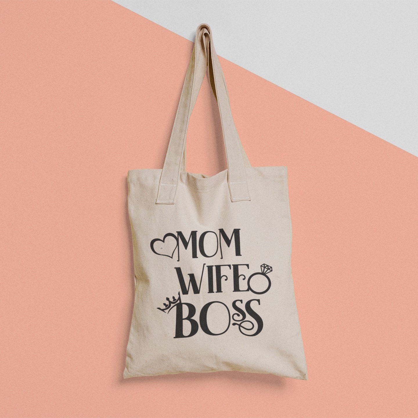 Wife Mom Boss SVG Cut File for Cricut Silhouette Tshirts PNG Mom Quotes ...