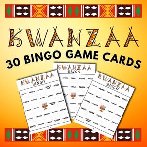 Kwanzaa Bingo Game Printable- Fun & Educational Holiday Activity, PDF Download