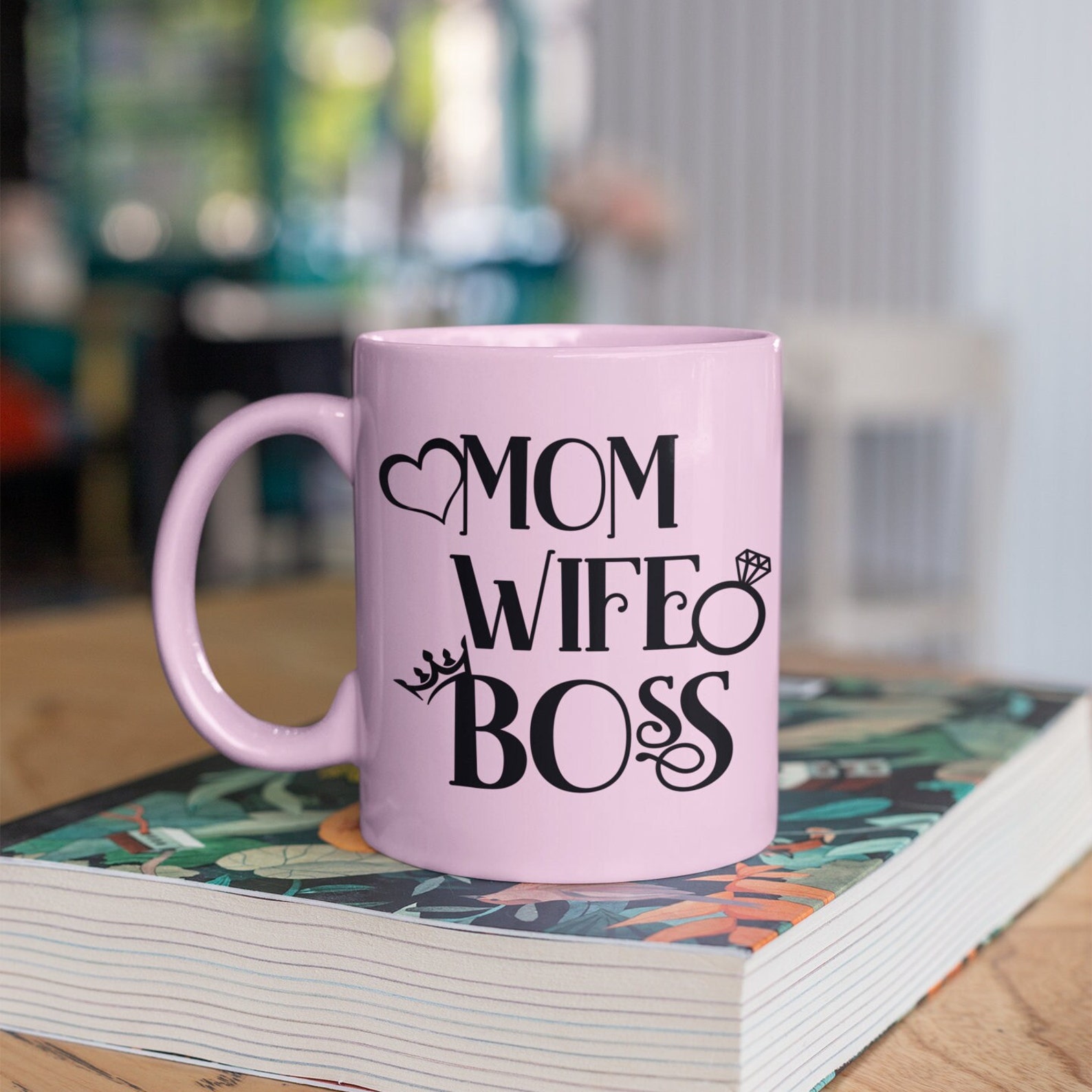 Wife Mom Boss SVG Cut File for Cricut Silhouette Tshirts PNG Mom Quotes ...