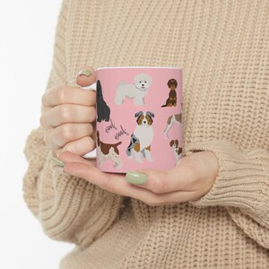 Inslag Inslag hond print koffiemok schattige hondenliefhebber cadeau dier huisdier beker puppyliefhebber schattige puppy print mok hond dierenliefhebber cadeau