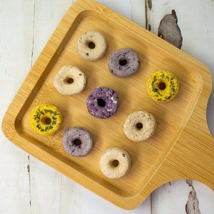 Dozen Donuts Variety Pack 12pcs | Organic and All-Natural Bite-Sized Treats For Bunny, Hamster, Guinea Pig, Rat, and Other Small Animals