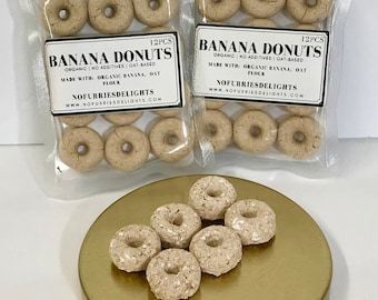 Banana Bliss Rings 12pcs | Healthy Bite-Sized Treat for Rabbit, Hamster, Guinea Pig, Rat & Other Small Animals