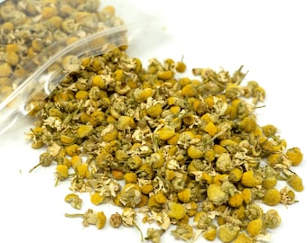 Organic Chamomile Flowers 30g | Hay/Green Topper for Small Animals, Healthy All-Natural Treat for Bunny, Hamster, Guinea Pig, Rat and Mice