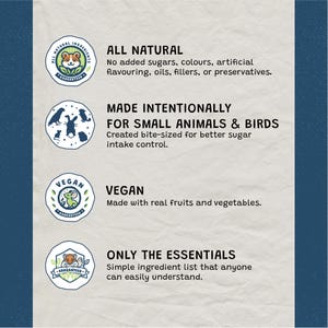 Small Animal Bark Variety Pack: Handmade Fruit & Vegetable Treats image 5