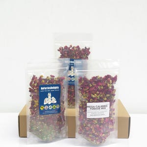 Calming Forage Mix (25g|0.88oz) | Perfect Greens/Hay Topper for Rabbit, Hamster, Guinea Pig, Chinchilla, Rat & Other Small Animals