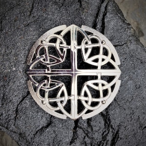 Sterling Silver Celtic Cloak/Scarf Brooch, Scottish hallmark of fine quality