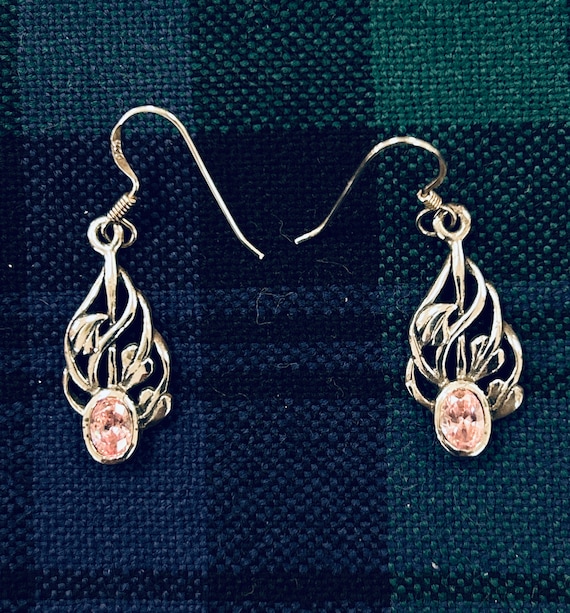 Dangle Earrings Vintage Charles Rennie Mackintosh Jewellery Vintage ORTAK  Sterling Silver Charles Rennie Mackintosh Drop