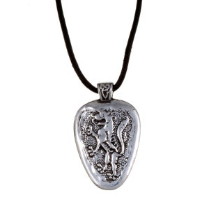 Magna Carta Pewter pendant, Heraldic Lion for King John.