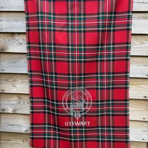 Banner Royal Stewart Scottish Tartan and Clan Crest