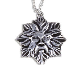 Greenman pewter pendant