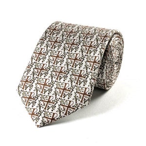 Medieval Cross Silk Tie