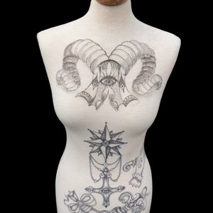 Hand Painted Original Artwork Gothic Mannequin