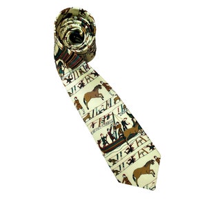 Bayeux Tapestry Historical Silk Tie