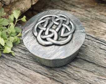 Vintage Charles Rennie Mackintosh Pewter Trinket Box. Art Nouveau