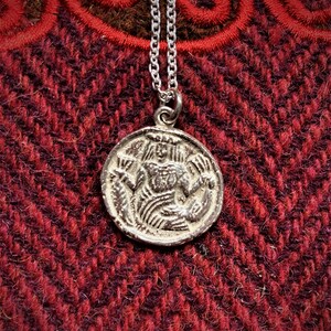 Iona Mermaid historische Anhänger, Sterling Silber hergestellt in Schottland