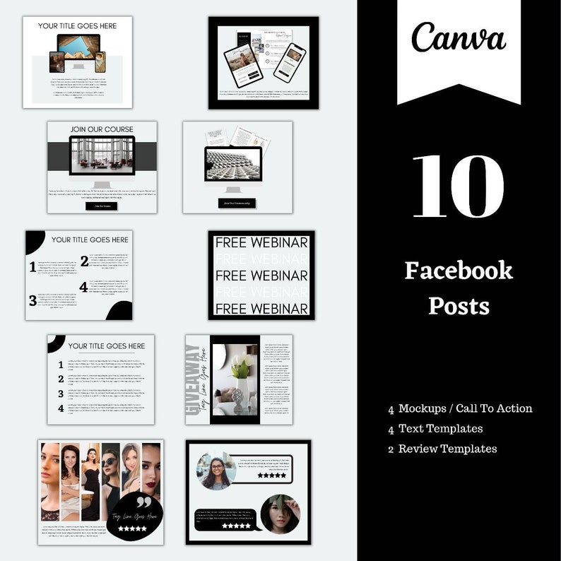 Facebook Cover Templates Facebook Posts Group Covers and Etsy